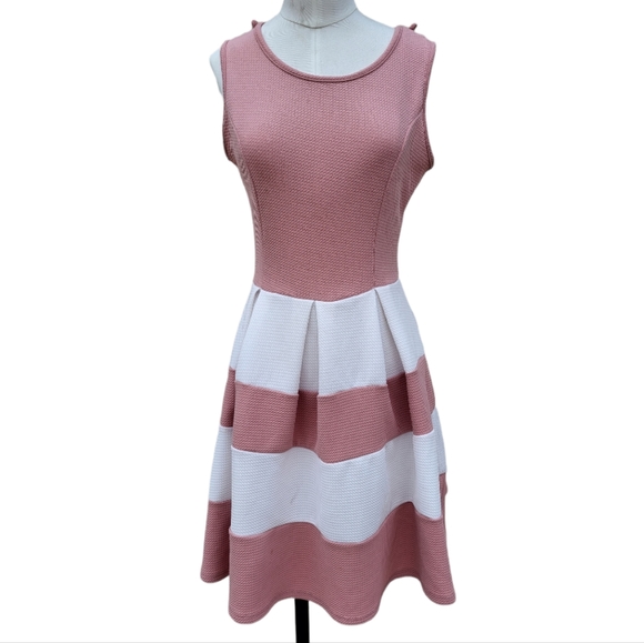 Papaya Block Pink Casual Dress - Picture 1 of 4